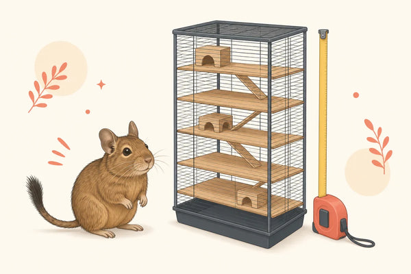 Degu-Käfig-Rechner: ist die Voliere groß genug?