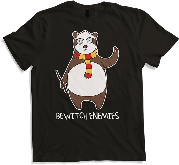 Produktbild von T-Shirt Bewitch Enemies Funny Magic Panda Hexe Spruch Hexe