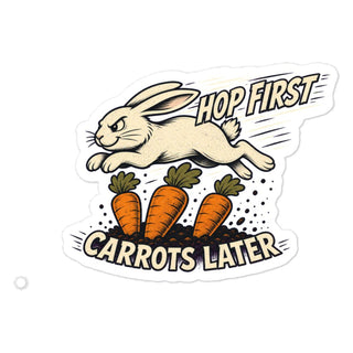 Pilot Sticker Erst Hüpfen Dann Karotten Aufkleber Mockup 1 cropped