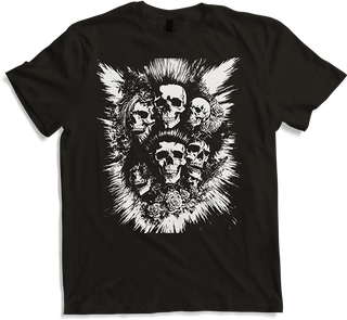 Anarchy Fan Totenkopf mit Mohawk Crazy Antisocial Punk