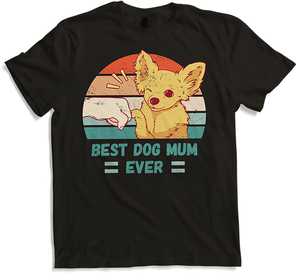 Produktbild von Best Dog Mum Ever Chihuahua Spruch