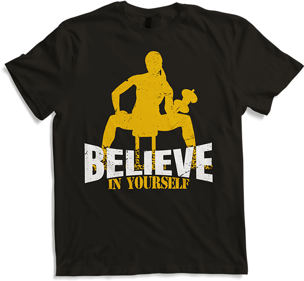 Believe in yourself Girl Biceps Strength Training Women
