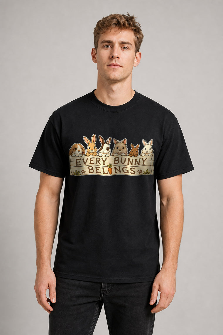AI Model ai_male Every Bunny Belongs Kaninchen Garten Karotte T-Shirt