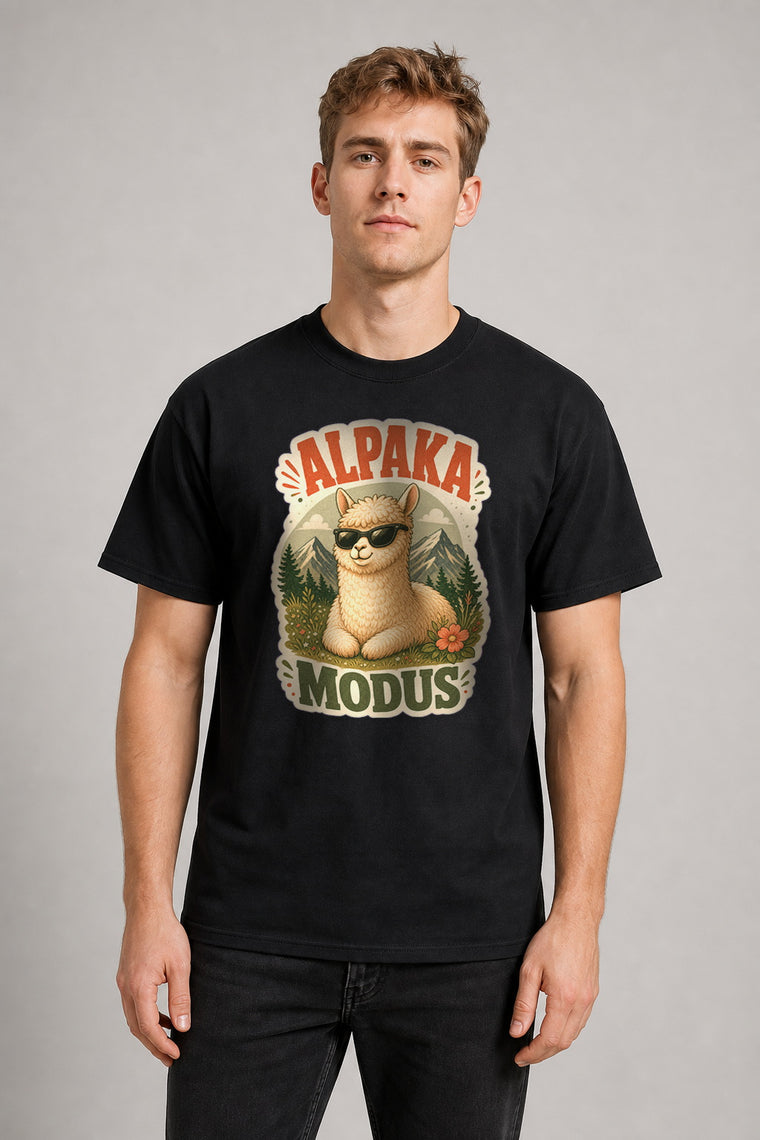 AI Model ai_male Alpaka Modus Berge T-Shirt