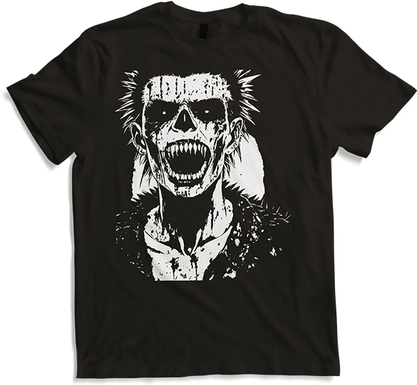 Anarchy Fan Skull with Mohawk Crazy Antisocial Punk