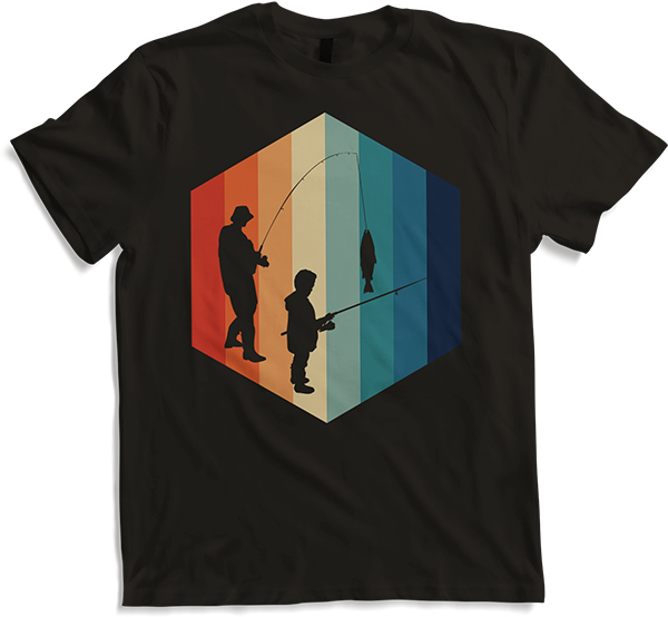 Fishing | Hexagon Vintage & Retro | Father and Son