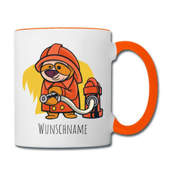 Feuerwehr Faultier mit Feuerhydrant