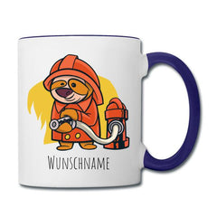 Feuerwehr Faultier mit Feuerhydrant