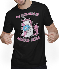 'n Scheiß muss ich Einhorn Donut Freche Sprüche Teenager