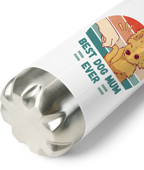 Produktbild vom Boden der Thermoflasche Best Dog Mum Ever Chihuahua Spruch