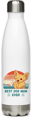 Produktbild von Edelstahlflasche Best Dog Mum Ever Chihuahua Spruch