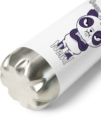 Produktbild vom Boden der Thermoflasche Bevor Du fragst NEIN! Lustiger Spruch Genervter Panda