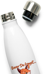 Produktbild vom Oberteil der Thermoflasche Bevor Du fragst NEIN! Lustiger Spruch Introvertierte Fuchs