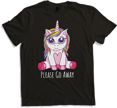 Produktbild von T-Shirt Bitte geh weg | Rotziges Einhorn | Nette Kawaii-Mädchen-Frauen