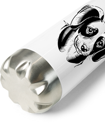 Produktbild vom Boden der Thermoflasche Charmante Dackel-Kunst, Haustierliebhaber, Hunde-Enthusiasten