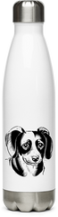 Produktbild von Edelstahlflasche Charmante Dackel-Kunst, Haustierliebhaber, Hunde-Enthusiasten