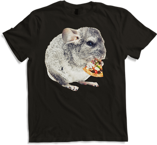 Produktbild von T-Shirt Chinchilla Essen Pizza Lustige Chinchillas Frauen Mädchen