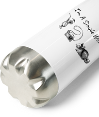 Produktbild vom Boden der Thermoflasche Chinchilla | I'm A Simple Woman | Kamera Cocktail | Spruch