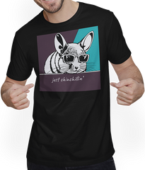 Produktbild von T-Shirt mit Mann Chinchillin Chinchilla Spruch Frauen Mädchen Chinchillas