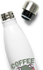 Produktbild vom Oberteil der Thermoflasche Coffee Because Murder Is Wrong Annoyed sarkastischer Frosch Spruch