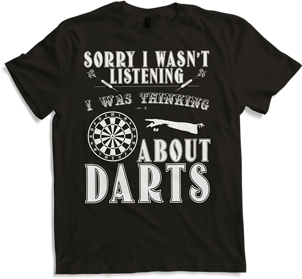 Produktbild von T-Shirt DARTS | Lustiger Spruch für Darter & Dartfans | Dartspruch