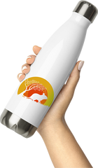 Produktbild von Thermosflasche von Hand gehalten DEGUS Sonnenuntergang | Vintage Sonne | Geschenk Deguhalter