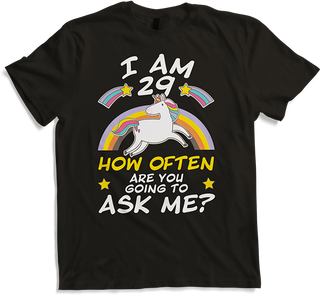 Produktbild von T-Shirt Damen I Am 29 Einhorn Lustig 30. Geburtstag Frauen Turning 30