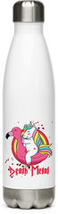 Produktbild von Edelstahlflasche Death Metal Einhorn Flamingo | Brutal Death Technical Death