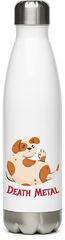 Produktbild von Edelstahlflasche Death Metal Spruch Mittelfinger Hund Metalhead Heavy Metal