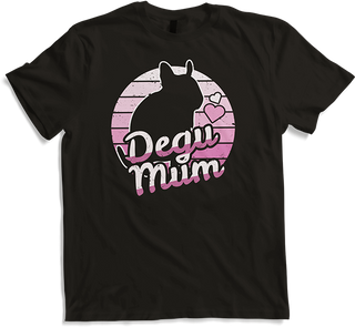 Produktbild von T-Shirt Degu Mum Degu Damen Degu Mädchen Lustiger Degu Spruch