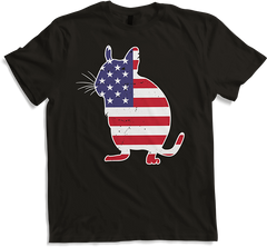 Produktbild von T-Shirt Degu Patriotische Degus US-Flagge von Amerika Besitzer USA Degu