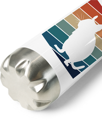 Produktbild vom Boden der Thermoflasche Degu | Vintage & Retro | Achtziger Jahre Style Shirt | Nager