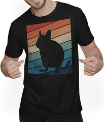 Produktbild von T-Shirt mit Mann Degu | Vintage & Retro | Achtziger Jahre Style Shirt | Nager