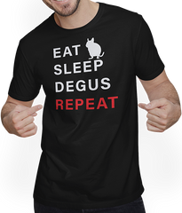 Produktbild von T-Shirt mit Mann Degus - Liebenswertes Shirt mit Nager - Degu