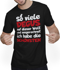 Produktbild von T-Shirt mit Mann Degus | Lustiger Spruch | Geschenk für Degubesitzer