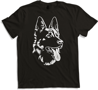 Produktbild von T-Shirt Deutscher Schäferhund Rasse Silhouette Sherpherds