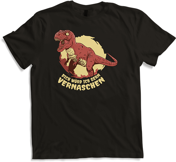 Produktbild von T-Shirt Dich würd ich gern vernaschen T-Rex Freche Anmachsprüche