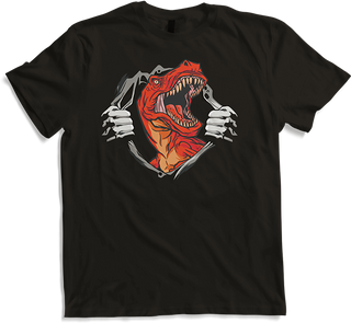 Produktbild von T-Shirt Dinosaurier Tyrannosaurus Rex Roar Horror Breast T-Rex