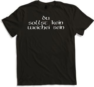 Produktbild von T-Shirt Du sollst kein Weichei sein sarkastisch freche Bibel Sprüche