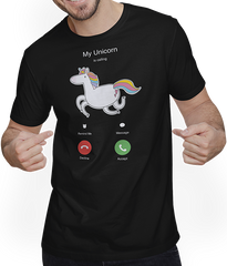Produktbild von T-Shirt mit Mann Einhorn ruft an Lustiger Spruch für Mädchen Teenager Unicorn