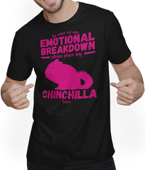 Produktbild von T-Shirt mit Mann Emotional Breakdown Lustige Chinchilla Spruch Frau Mädchen