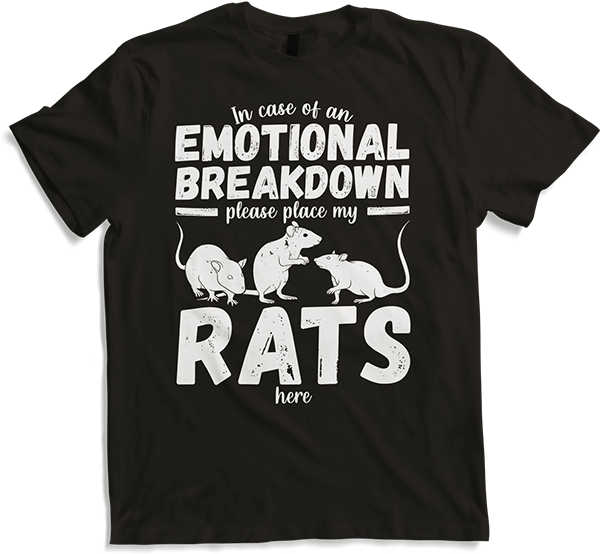 Produktbild von T-Shirt Emotional Breakdown Pet Rat | Lustiger Rattenspruch | Frau Mädchen