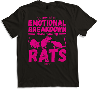 Produktbild von T-Shirt Emotional Breakdown Pet Rat | Lustiger Rattenspruch | Frau Mädchen