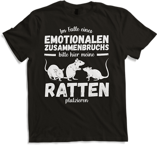 Produktbild von T-Shirt Emotionalem Zusammenbruchs Ratte | Lustiger Ratten Spruch