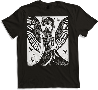 Produktbild von T-Shirt Fairycore Aesthetics Grunge Skelett Fee Gothic