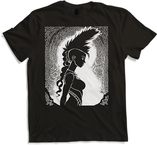 Produktbild von T-Shirt Fantasy Post Punk keltische Tribal Kunst Batcave Girl Gothic