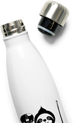 Produktbild vom Oberteil der Thermoflasche Faultier mit Viola und Bogen, klassischer Musiker