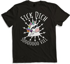 Produktbild von T-Shirt Fick Dich so viel | Böses Misanthrop Einhorn | Sarkasmus