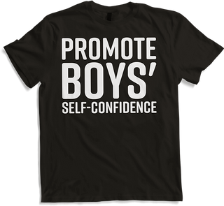 Produktbild von T-Shirt Fördern Sie das Selbstvertrauen von Jungen. Ermutigen Sie den positiven Jungen-Spruch