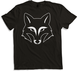 Produktbild von T-Shirt Fox Face Silhouette Geburtstag Mond Füchse Fuchs Spruch